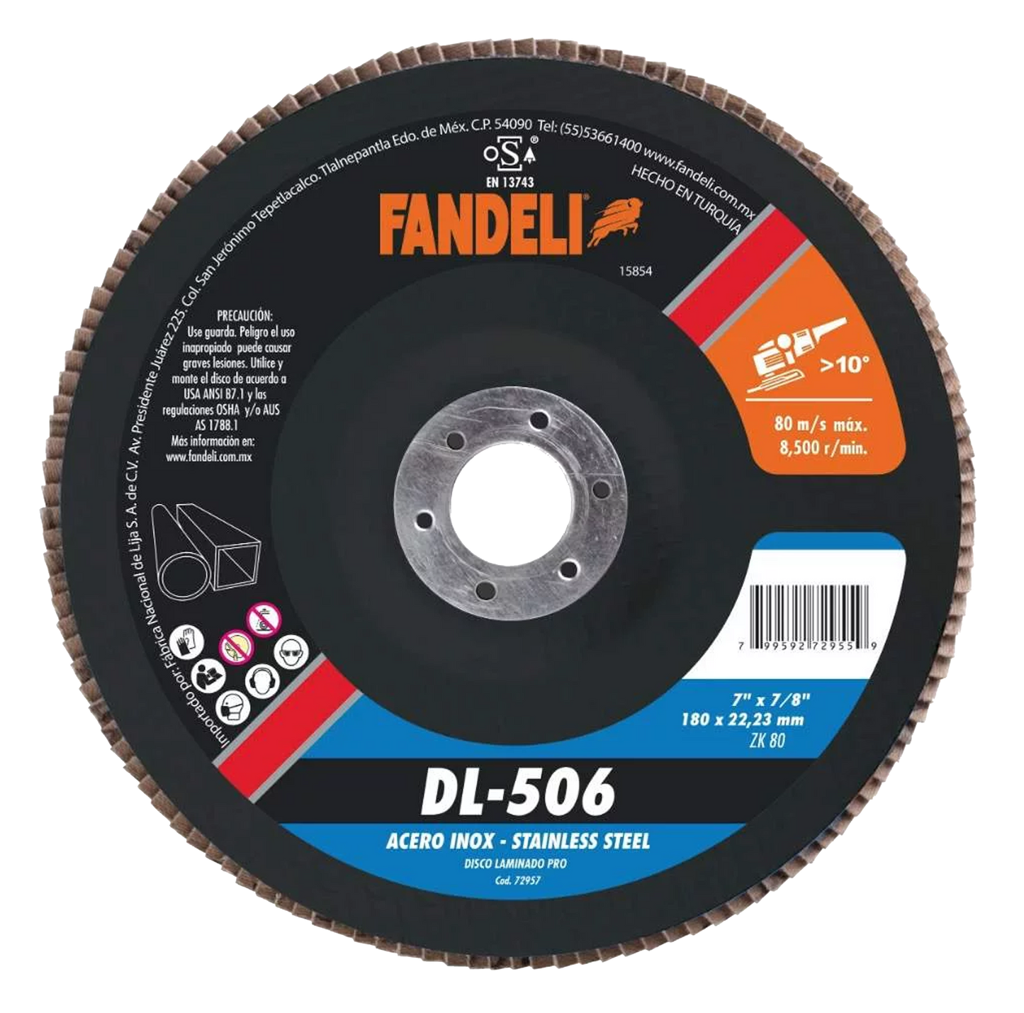 Disco laminado de lija