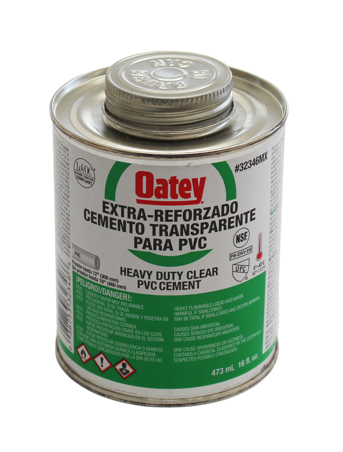 Oatey Transparente Reforzado