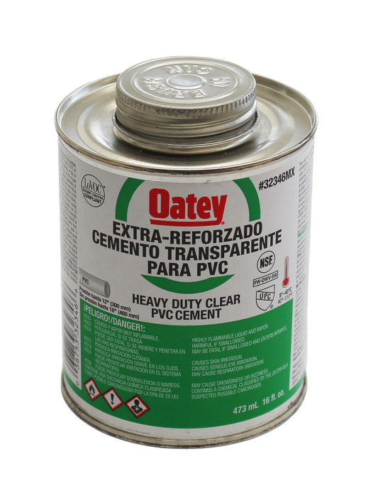 Oatey Transparente Reforzado