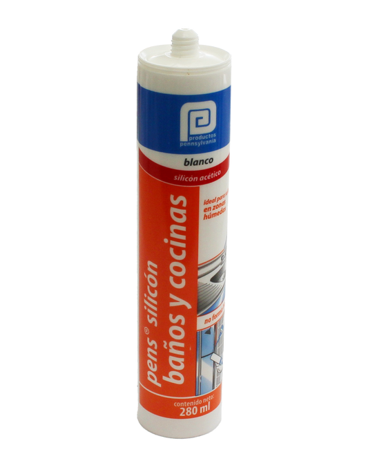 Pens Silicón Acético Blanco